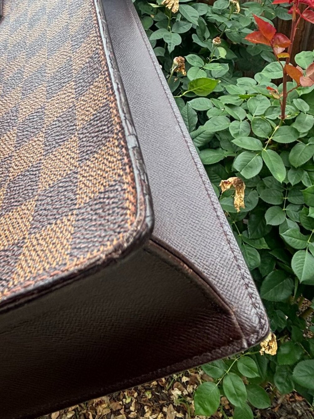 LOUIS VUITTON Damier Ebene Canvas Venice Sac Plat Bag - Picture 9 of 11